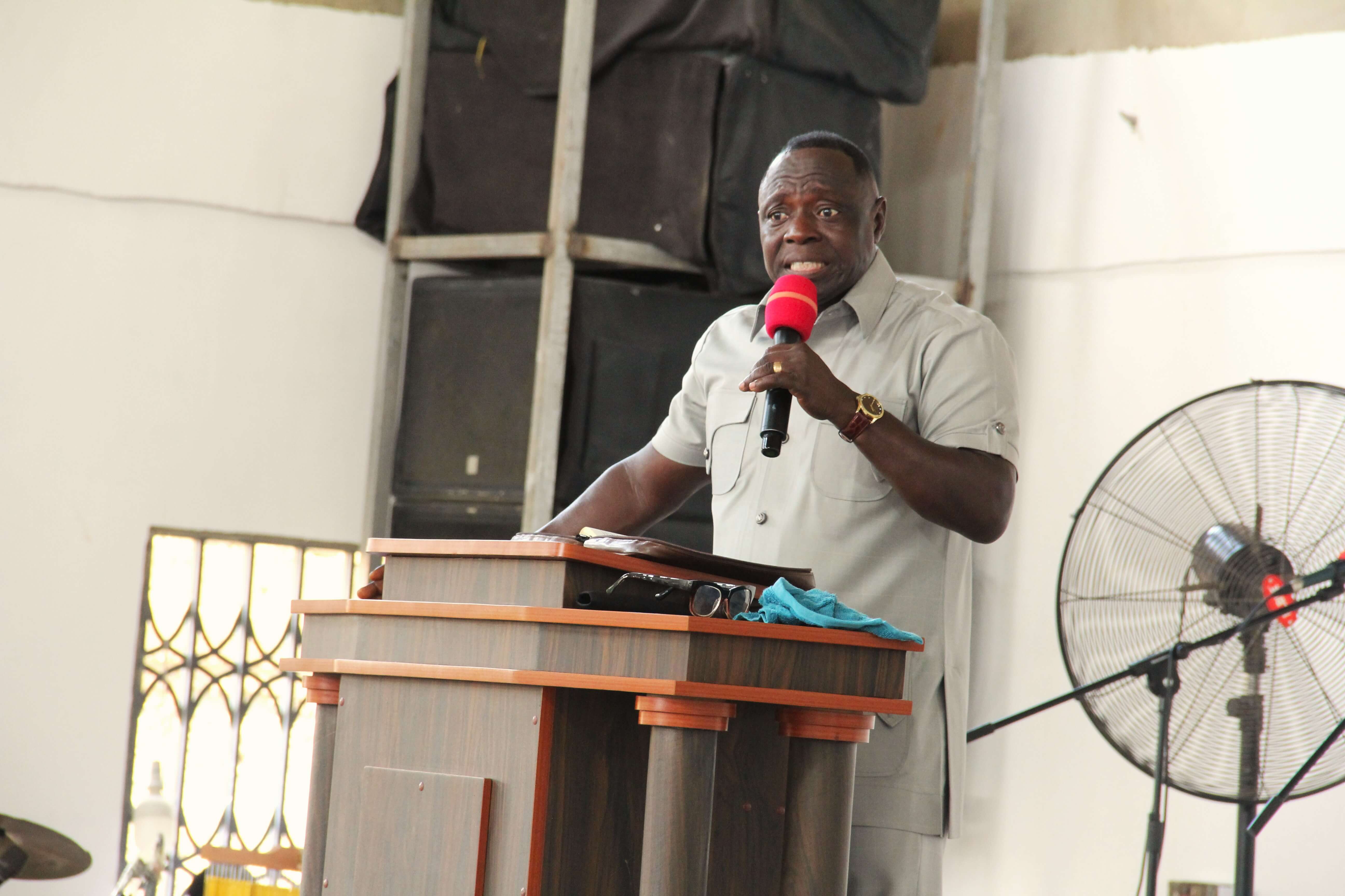 TCC Pokuase congregation in worship
